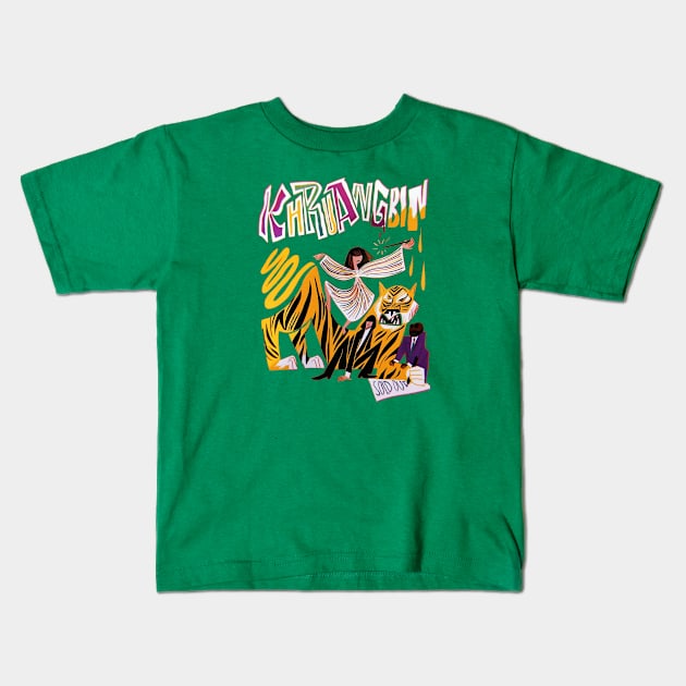 khrrrrr Kids T-Shirt by JoeTamponi Design Official